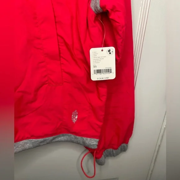 NWT FP Movement by Free People Don’t Back Down Pullover in Electric Sunset XS - Picture 6 of 7